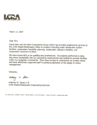 LCRA recommendation letter